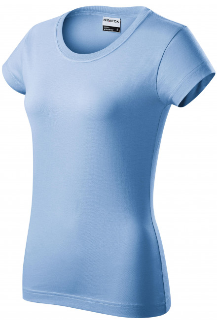 Ανθεκτικό γυναικείο μπλουζάκι, γαλάζιο του ουρανού, μπλουζάκια για εκτύπωση
