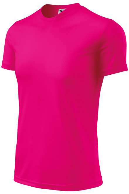 Αθλητικό μπλουζάκι για παιδιά, ροζ νέον, παιδικά μπλουζάκια