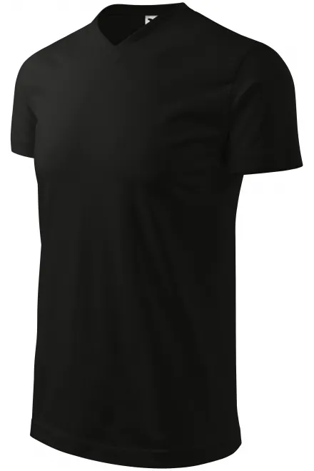Βαμβακερό μπλουζάκι με κοντά μανίκια, μαύρος