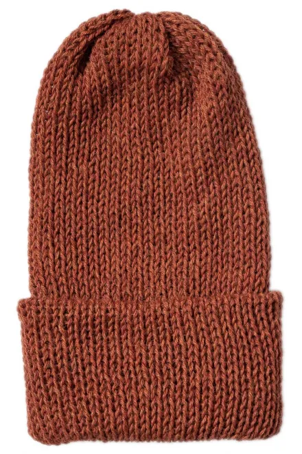 Χειμερινό καπέλο από μαλλί αλπακά, σοκολάτα