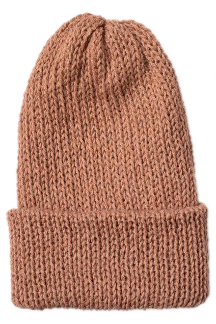 Χειμερινό καπέλο από μαλλί αλπακά, σολομός