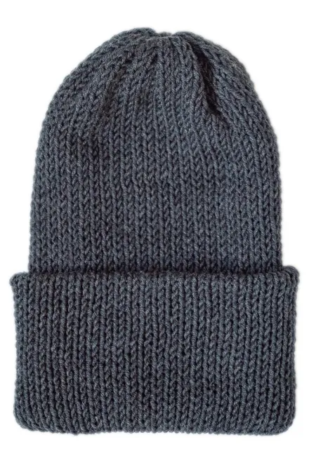 Χειμερινό καπέλο από μαλλί Merino, μαύρος