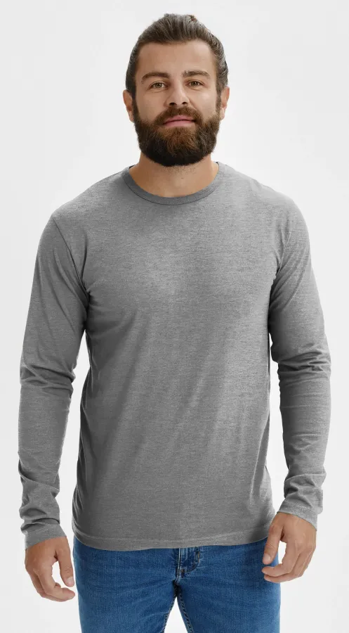 Ανδρικό μακρυμάνικο μπλουζάκι, σκούρο γκρι μάρμαρο Ανδρικό μακρυμάνικο μπλουζάκι, σκούρο γκρι μάρμαρο