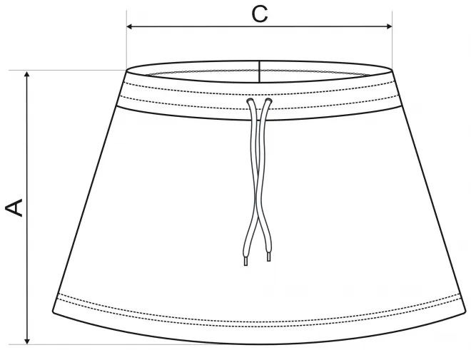 Γυναικεία φούστα - πίνακας διαστάσεων