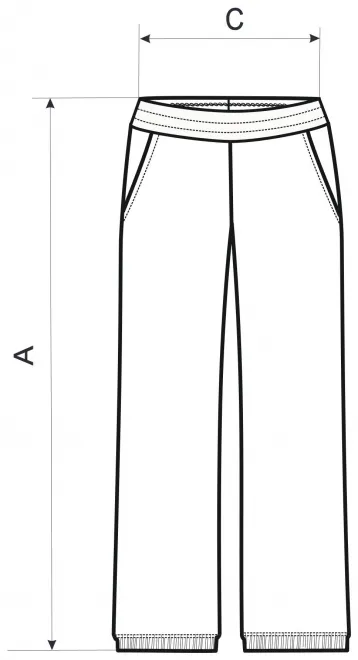 Γυναικείες μπλούζες με τσέπες - πίνακας διαστάσεων