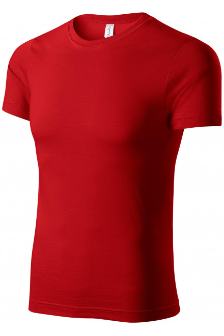 Ελαφρύ μπλουζάκι με κοντά μανίκια, το κόκκινο, βαμβακερά μπλουζάκια