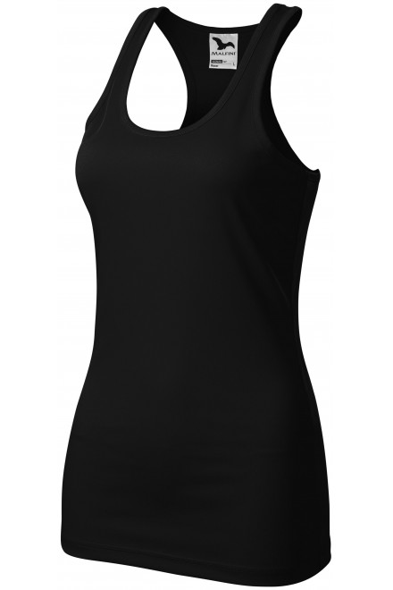 Γυναικεία αθλητική κορυφή, μαύρος, μπλουζάκια για εκτύπωση
