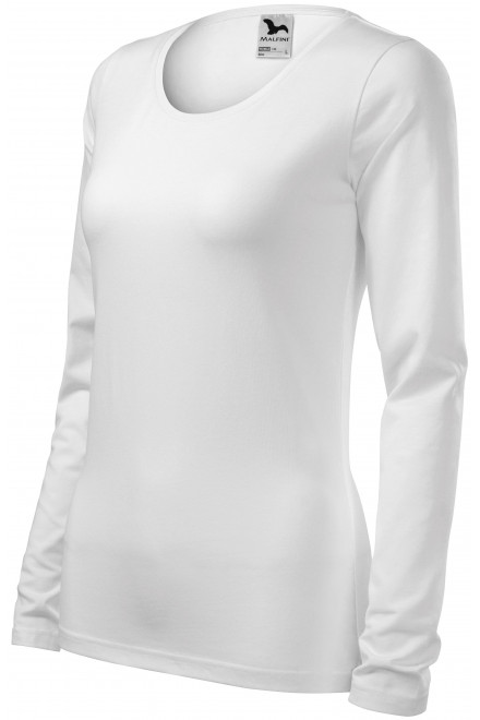 Γυναικείες μπλουζάκι με μακριά μανίκια, λευκό, γυναικεία μπλουζάκια