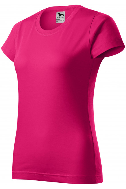 Γυναικείο απλό μπλουζάκι, βατόμουρο, ροζ μπλουζάκια
