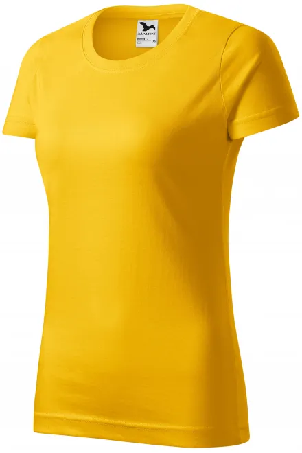 Γυναικείο απλό μπλουζάκι, κίτρινος