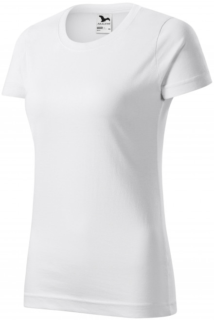Γυναικείο απλό μπλουζάκι, λευκό, μπλουζάκια χωρίς εκτύπωση