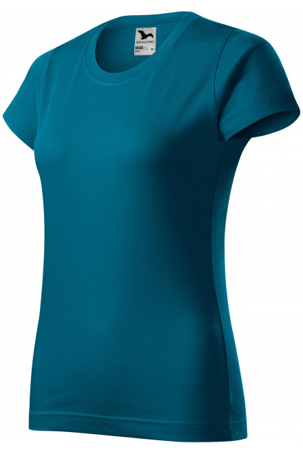Γυναικείο απλό μπλουζάκι, μπλε βενζίνης, μπλουζάκια χωρίς εκτύπωση