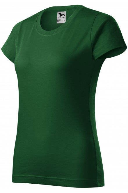 Γυναικείο απλό μπλουζάκι, πράσινο μπουκάλι, μονόχρωμα μπλουζάκια