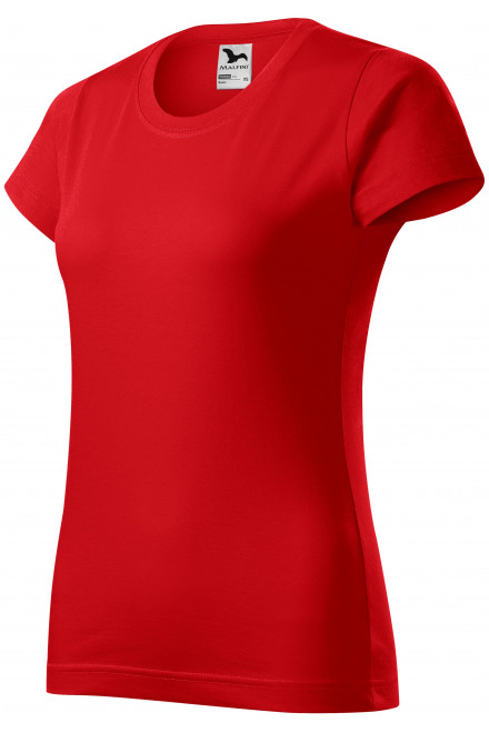 Γυναικείο απλό μπλουζάκι, το κόκκινο, γυναικεία μπλουζάκια