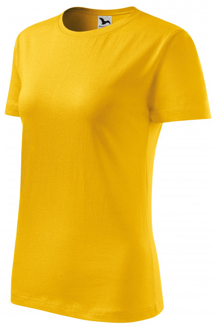 Γυναικείο κλασικό μπλουζάκι, κίτρινος, γυναικεία μπλουζάκια