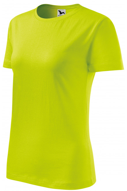 Γυναικείο κλασικό μπλουζάκι, πράσινο ασβέστη