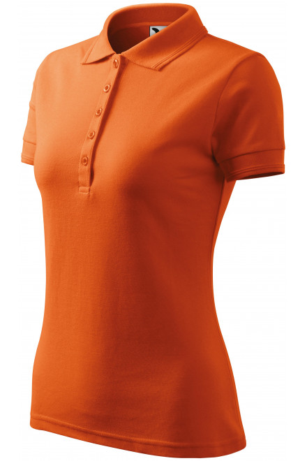 Γυναικείο κομψό πουκάμισο πόλο, πορτοκάλι