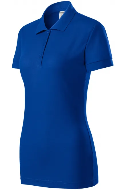 Γυναικείο κοντό πουκάμισο πόλο, μπλε ρουά