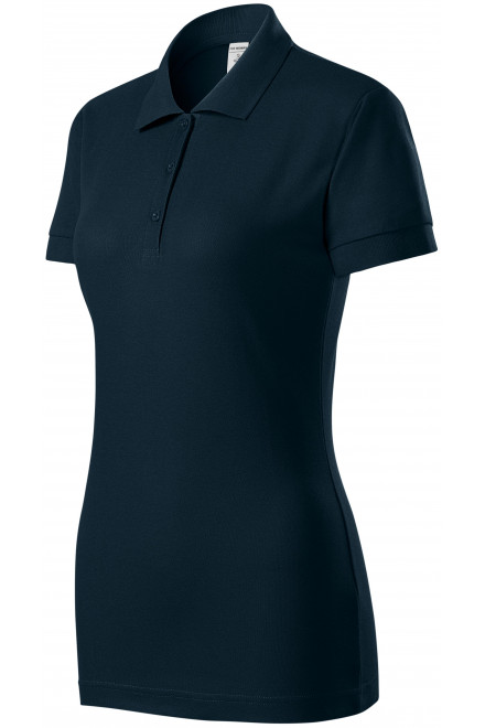 Γυναικείο κοντό πουκάμισο πόλο, σκούρο μπλε, γυναικεία μπλουζάκια πόλο