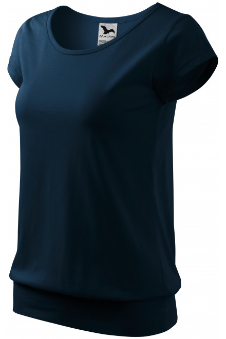 Γυναικείο μοντέρνο μπλουζάκι, σκούρο μπλε, γυναικεία μπλουζάκια