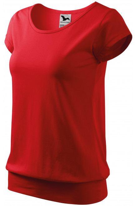 Γυναικείο μοντέρνο μπλουζάκι, το κόκκινο