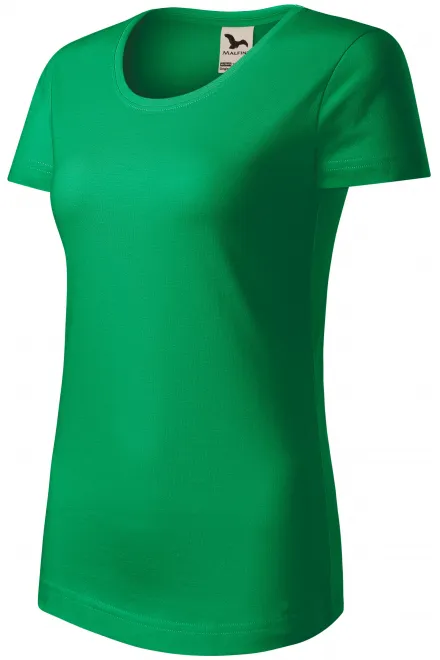Γυναικείο μπλουζάκι από οργανικό βαμβάκι, πράσινο γρασίδι