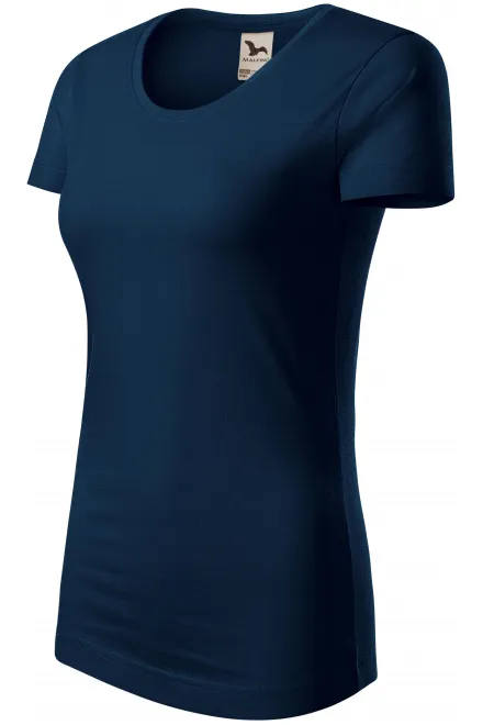 Γυναικείο μπλουζάκι από οργανικό βαμβάκι, σκούρο μπλε