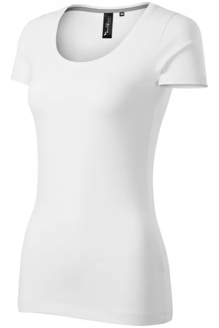 Γυναικείο μπλουζάκι με διακοσμητική ραφή, λευκό