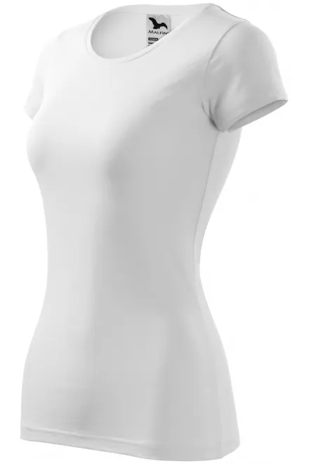 Γυναικείο μπλουζάκι με λεπτή εφαρμογή, λευκό