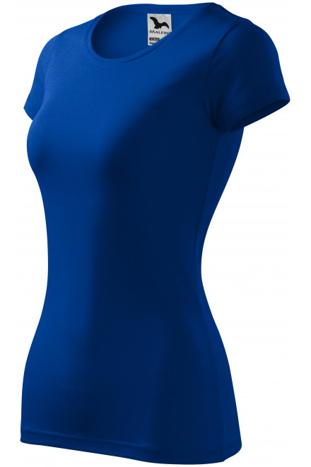 Γυναικείο μπλουζάκι με λεπτή εφαρμογή, μπλε ρουά, μπλουζάκια