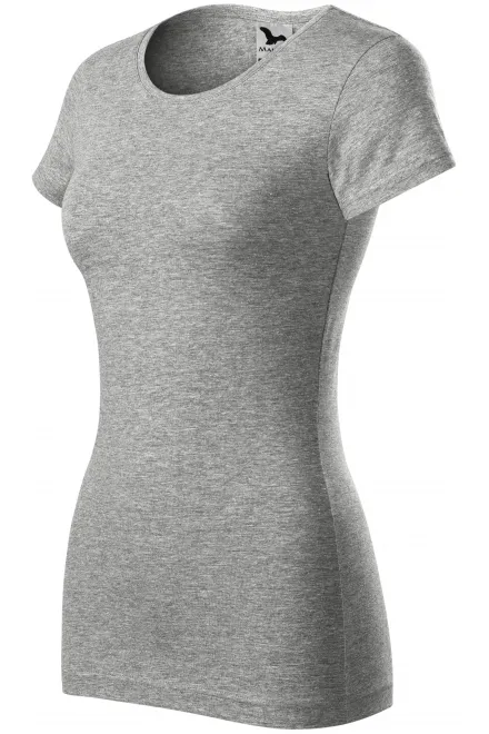 Γυναικείο μπλουζάκι με λεπτή εφαρμογή, σκούρο γκρι μάρμαρο