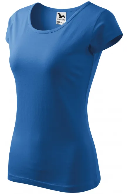 Γυναικείο μπλουζάκι με πολύ κοντά μανίκια, γαλάζιο
