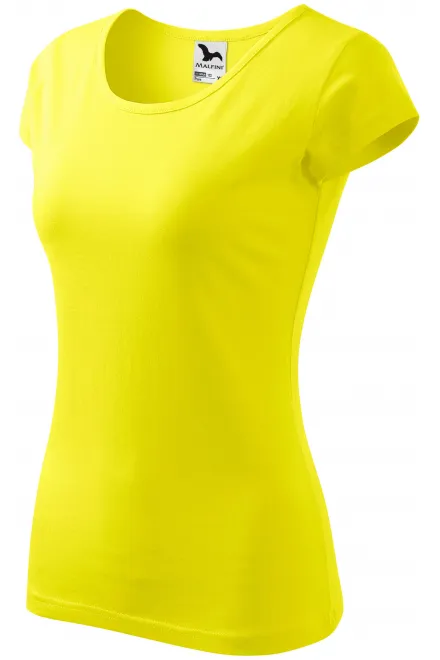 Γυναικείο μπλουζάκι με πολύ κοντά μανίκια, λεμόνι κίτρινο