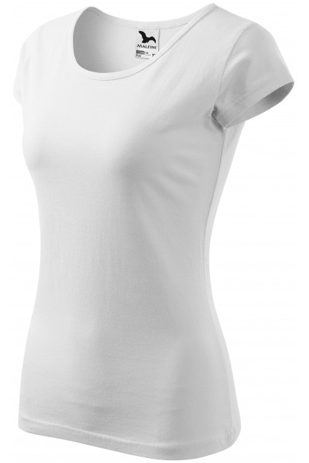 Γυναικείο μπλουζάκι με πολύ κοντά μανίκια, λευκό