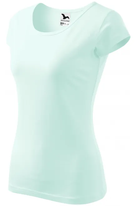 Γυναικείο μπλουζάκι με πολύ κοντά μανίκια, παγωμένο πράσινο