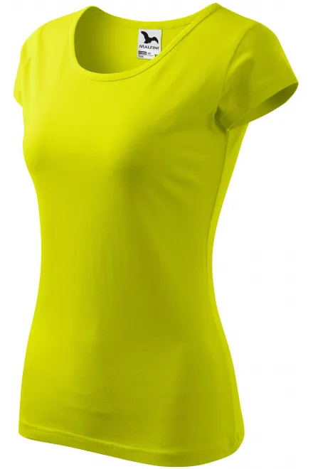 Γυναικείο μπλουζάκι με πολύ κοντά μανίκια, πράσινο ασβέστη