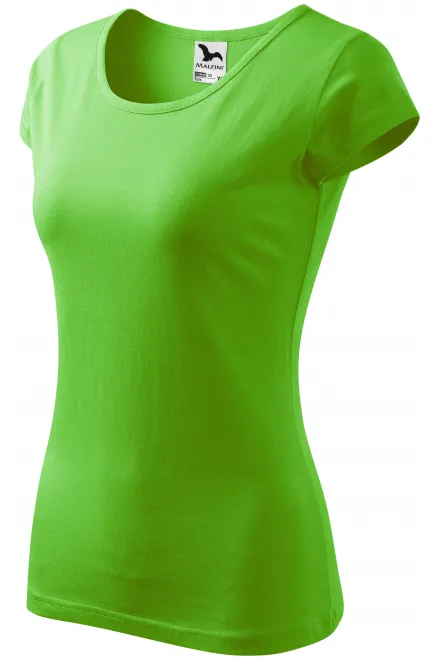 Γυναικείο μπλουζάκι με πολύ κοντά μανίκια, ΠΡΑΣΙΝΟ μηλο