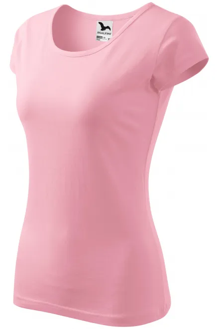 Γυναικείο μπλουζάκι με πολύ κοντά μανίκια, ροζ