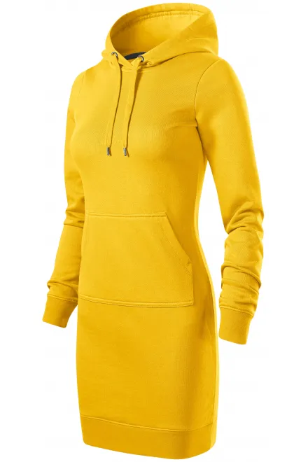 Γυναικείο φόρεμα φούτερ, κίτρινος
