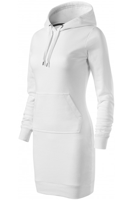 Γυναικείο φόρεμα φούτερ, λευκό