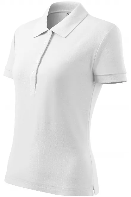 Γυναικείο πουκάμισο πόλο, λευκό