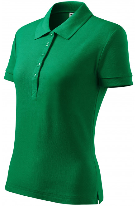 Γυναικείο πουκάμισο πόλο, πράσινο γρασίδι, μονόχρωμα μπλουζάκια