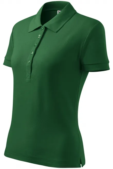 Γυναικείο πουκάμισο πόλο, πράσινο μπουκάλι