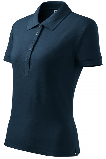 Γυναικείο πουκάμισο πόλο, σκούρο μπλε, μπλουζάκια για εκτύπωση