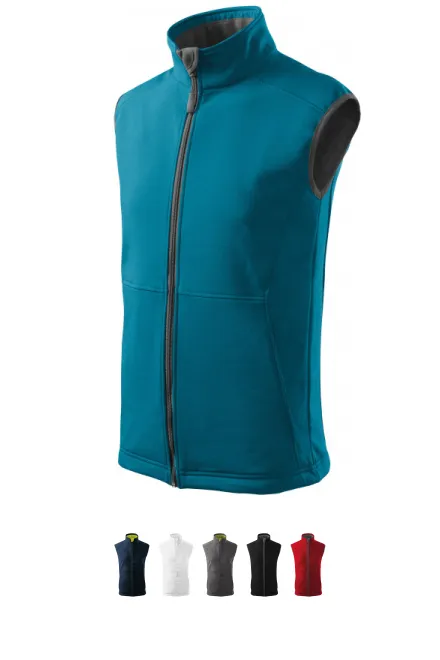 Ανδρικό γιλέκο, σκούρο τιρκουάζ