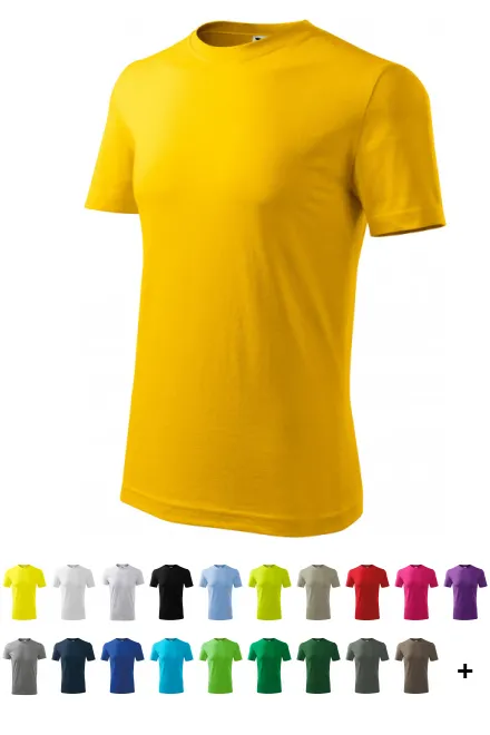 Ανδρικό κλασικό μπλουζάκι, κίτρινος