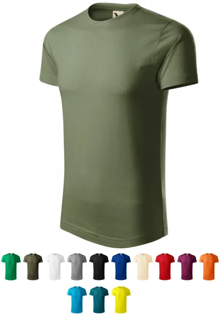 Ανδρικό μπλουζάκι από οργανικό βαμβάκι, χακί