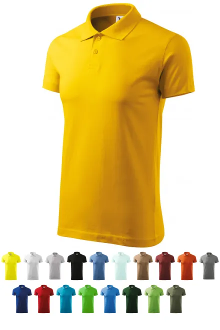 Ανδρικό πουκάμισο πόλο, κίτρινος
