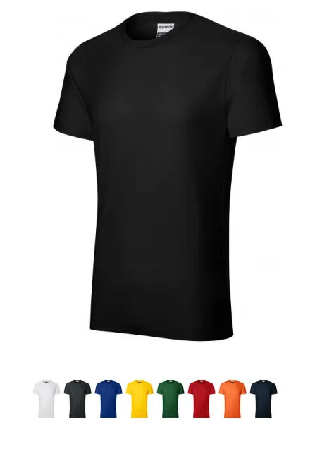 Ανθεκτικό ανδρικό μπλουζάκι βαρύτερο, μαύρος