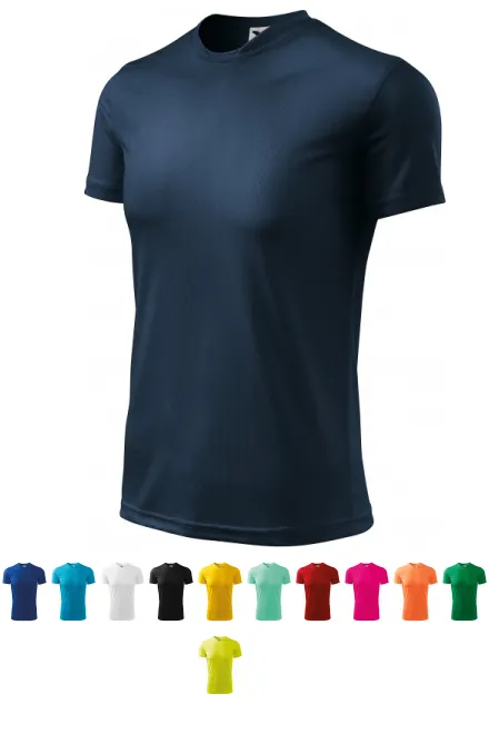 Αθλητικό μπλουζάκι για παιδιά, σκούρο μπλε